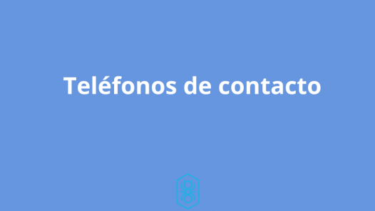 imagen Teléfonos de contacto de la Escuela del Magisterio