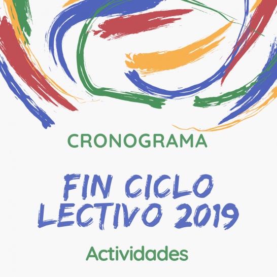 imagen Cronograma de Actividades Fin Ciclo 2019