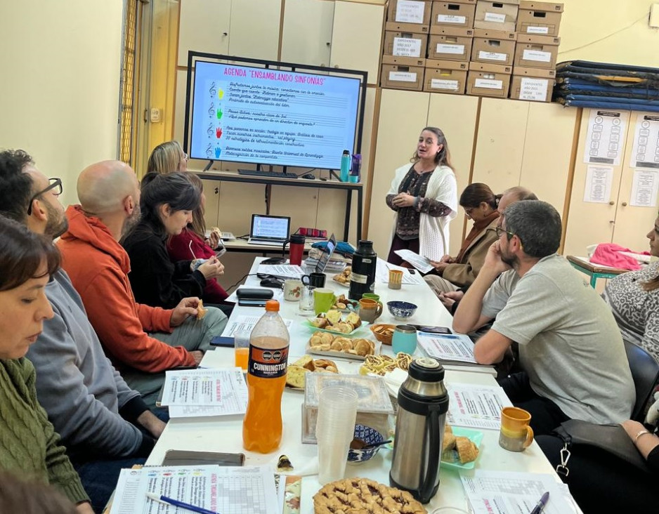 imagen Se realizó un taller de capacitación de Jefes y Referentes "Ensamblando sinfonías"