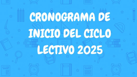 imagen Cronograma de inicio del ciclo lectivo 2025