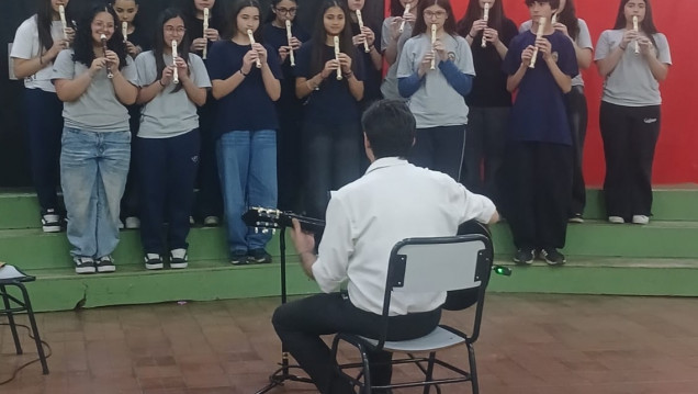 imagen Estudiantes del Magisterio participaron del Encuentro de Ensambles Instrumentales 2026