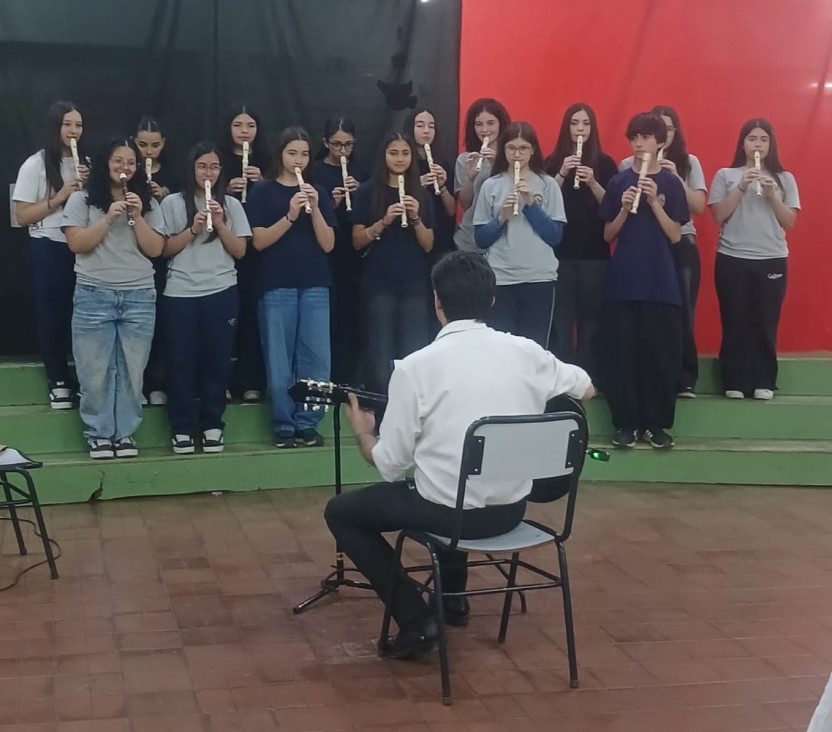 imagen Estudiantes del Magisterio participaron del Encuentro de Ensambles Instrumentales 2026