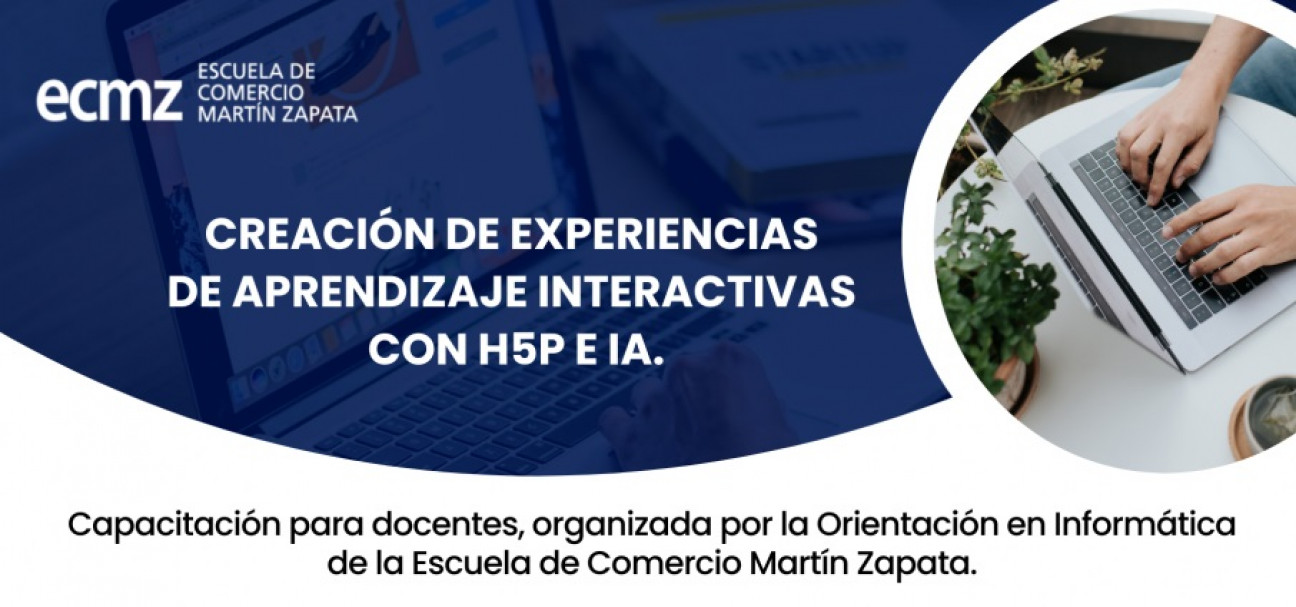 imagen Dictarán un taller de creación de experiencias virtuales interactivas con H5P e IA