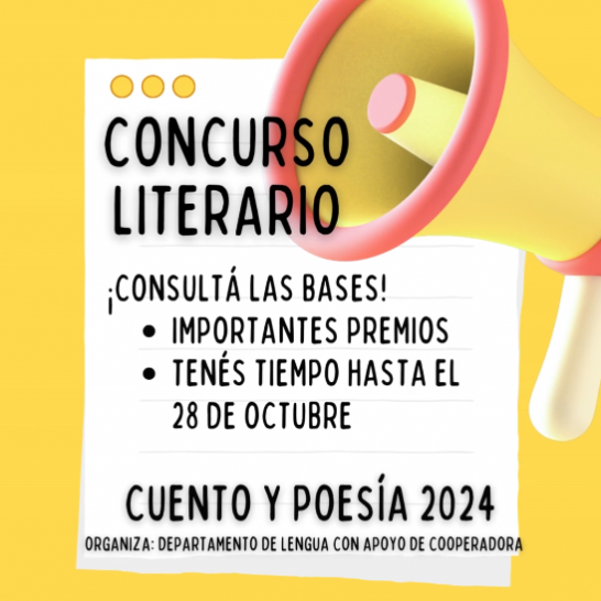 imagen Se viene el concurso literario anual de Cuento y Poesía 2024 de la Escuela del Magisterio