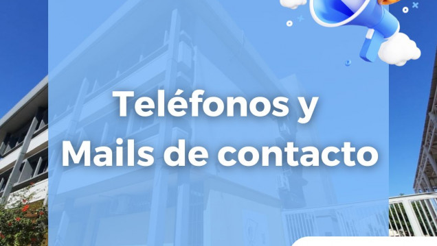 imagen Teléfonos y mails de contacto de la Escuela del Magisterio