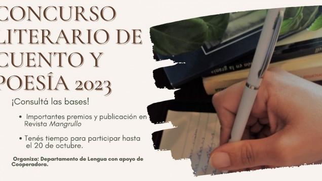 imagen Concurso Literario de cuento y poesía: "Homenaje a los 40 años de la democracia en Argentina". 