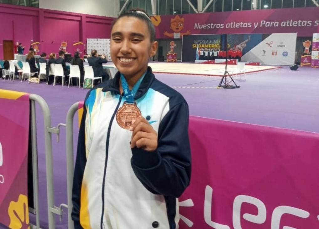 imagen Con "Alma" y corazón: obtuvo el tercer puesto en el Sudamericano de Gimnasia Aeróbica y ya piensa en el mundial