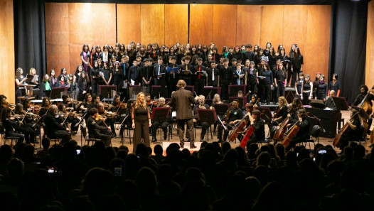 imagen  El Coro Femenino participó de un concierto junto a la Orquesta Sinfónica de la UNCuyo y el vivero Musical 