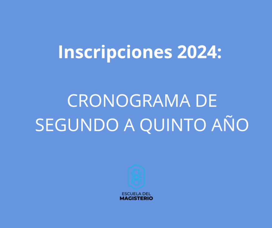 imagen Inscripciones de 2do a 5to 2024