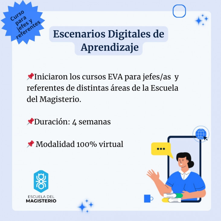 imagen Inició una formación en Escenarios Digitales para jefes y referentes de área del Magisterio