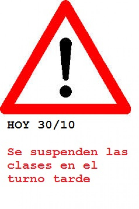 imagen SUSPENSIÓN DE CLASES POR CORTE DE AGUA